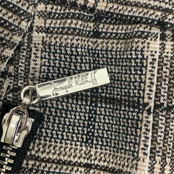 Joseph Ribkoff Plaid Drawstring Jogger Pants - Picture 7 of 8